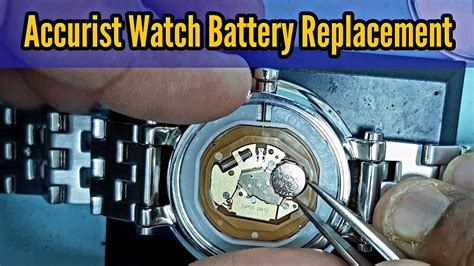 replacing accurist watch battery.